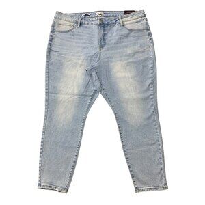 Ava & Viv Women's Plus Size Light Wash Skinny Fit Stretch Denim Jeans Size 22